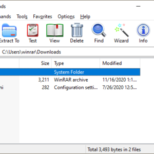 WinRAR Compression tool