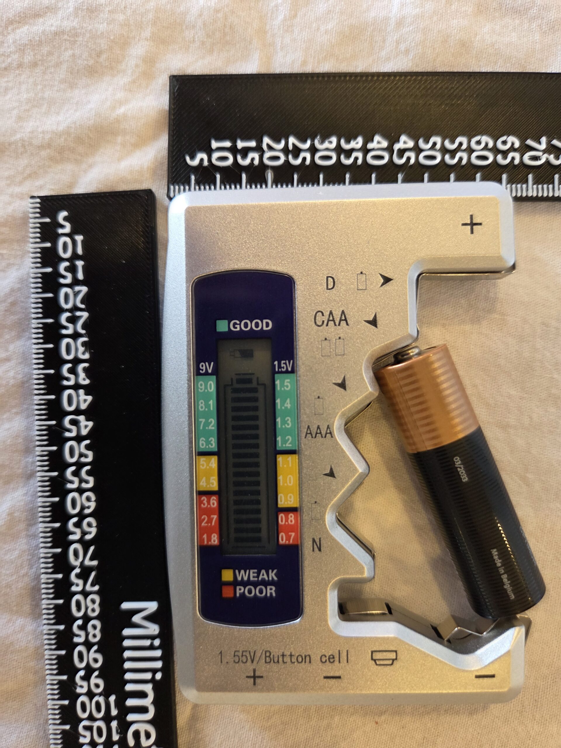 Rafhlöðumælir fyrir AAA/AA/9V/D rafhlöður - Image 3