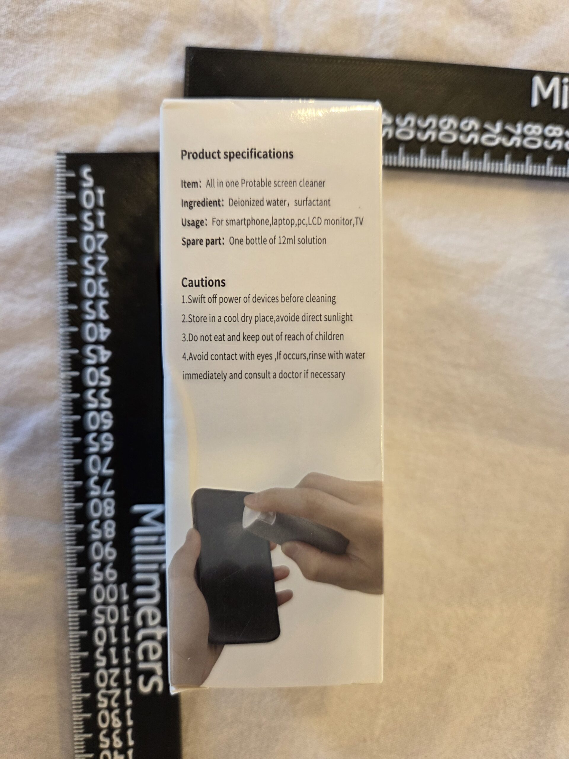 2-í-1 skjáhreinsir með úða og örtrefjaklút - Image 7