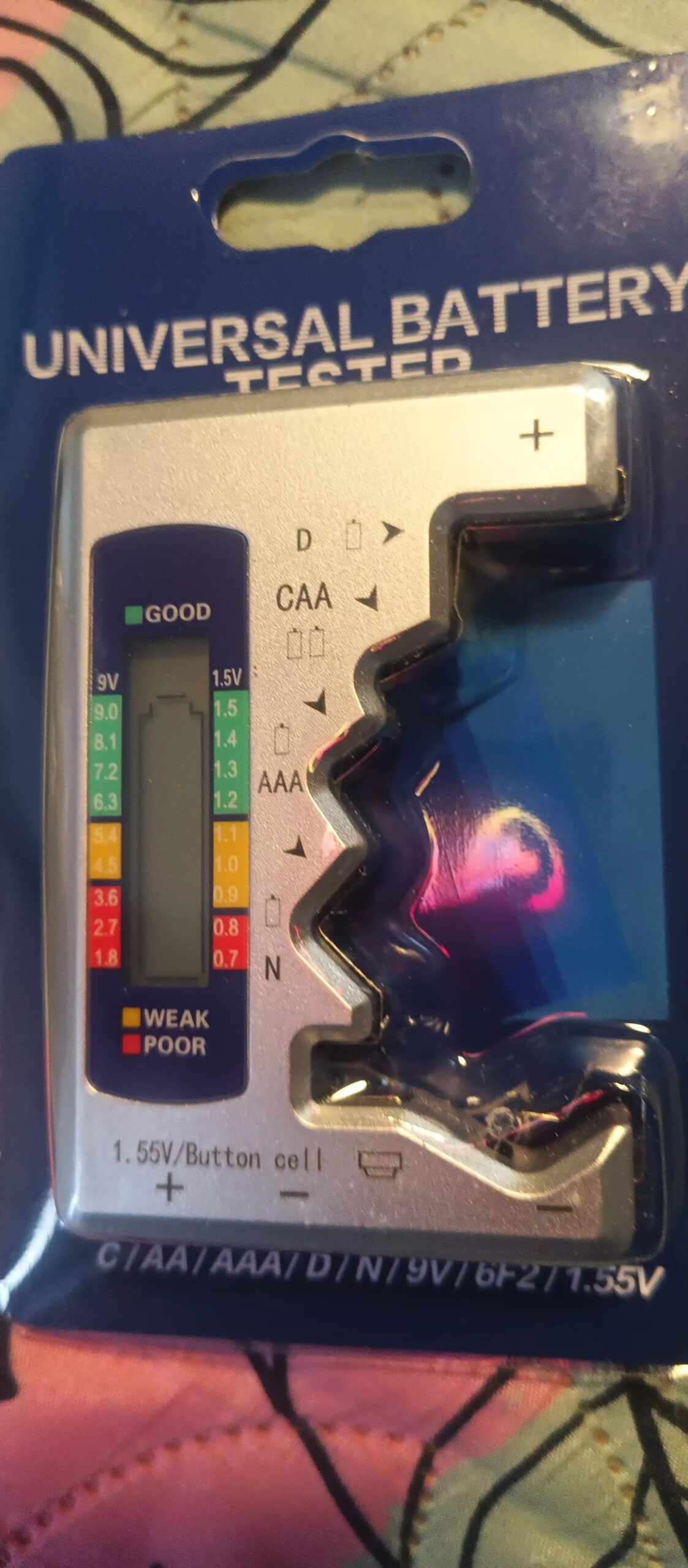 Rafhlöðumælir fyrir AAA/AA/9V/D rafhlöður - Image 2