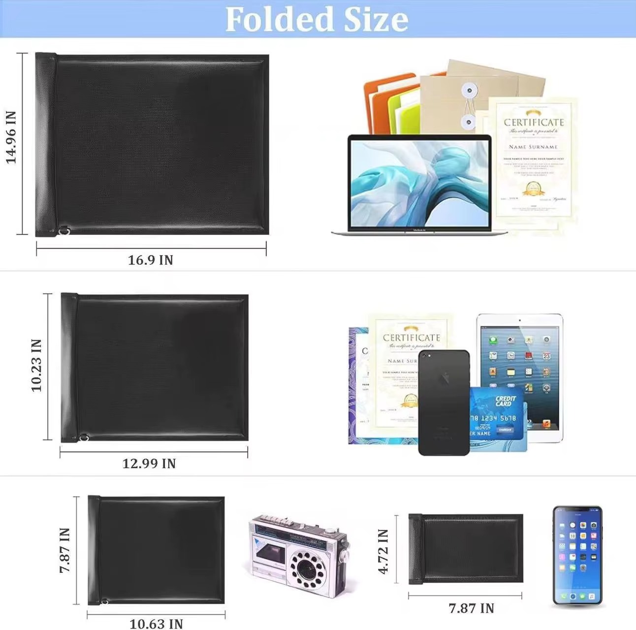 Vatnsfráhrindandi Faraday-töskur - Image 6