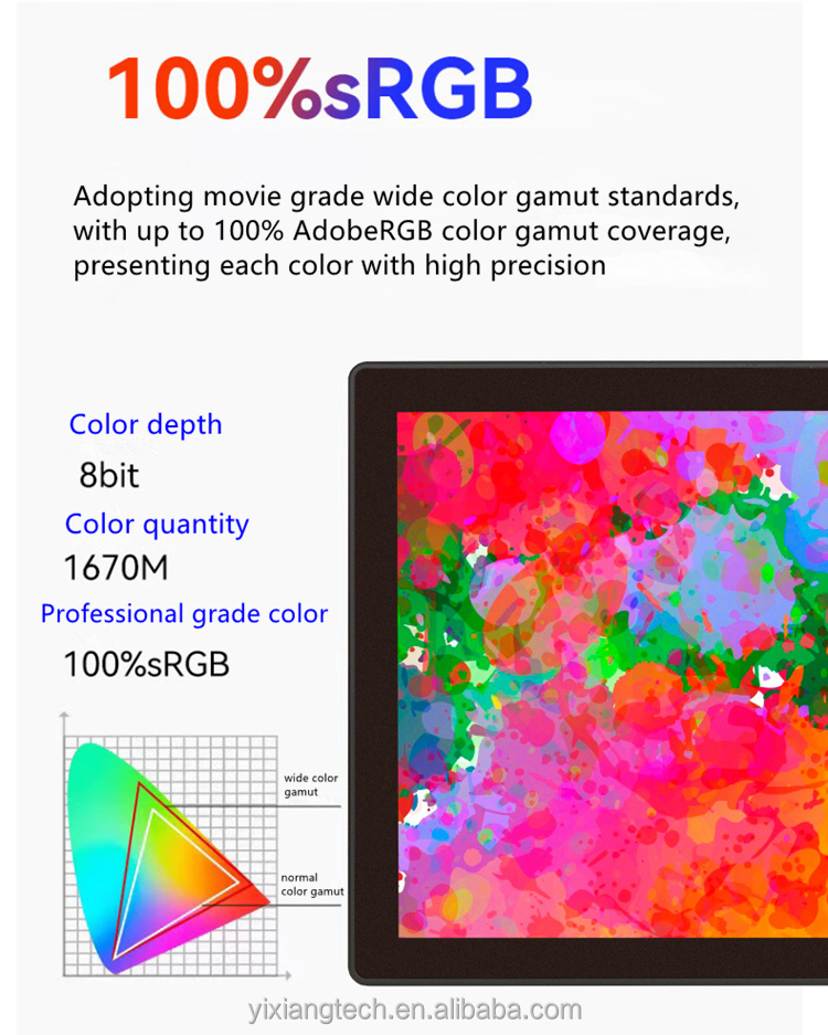10,1 tommu IPS-snertiskjár með HDMI- og USB-C-tengjum - Image 14