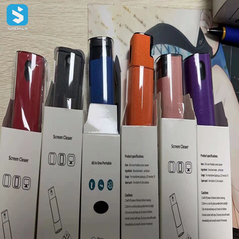 2-í-1 skjáhreinsir með úða og örtrefjaklút - Image 4