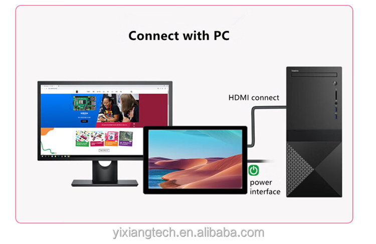 10,1 tommu IPS-snertiskjár með HDMI- og USB-C-tengjum - Image 23