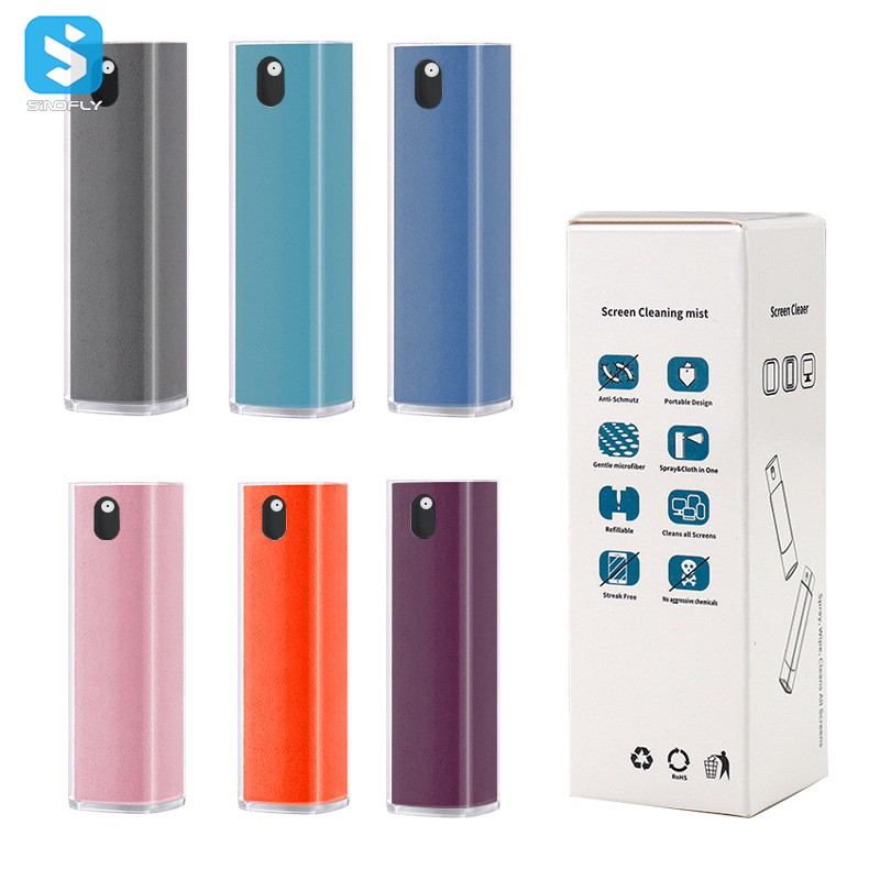 2-í-1 skjáhreinsir með úða og örtrefjaklút - Image 3