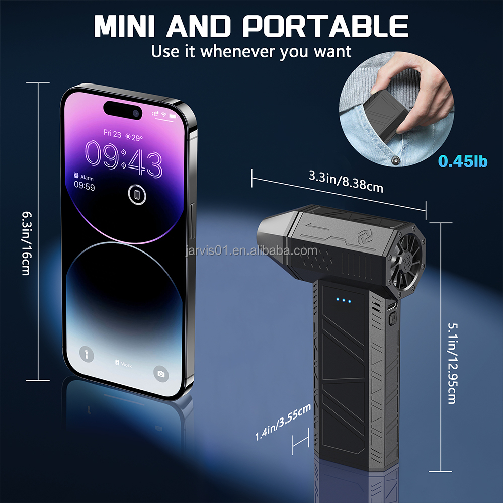 Jarvis X3 Mini Lítil rafdrifin loftdæla - Image 15